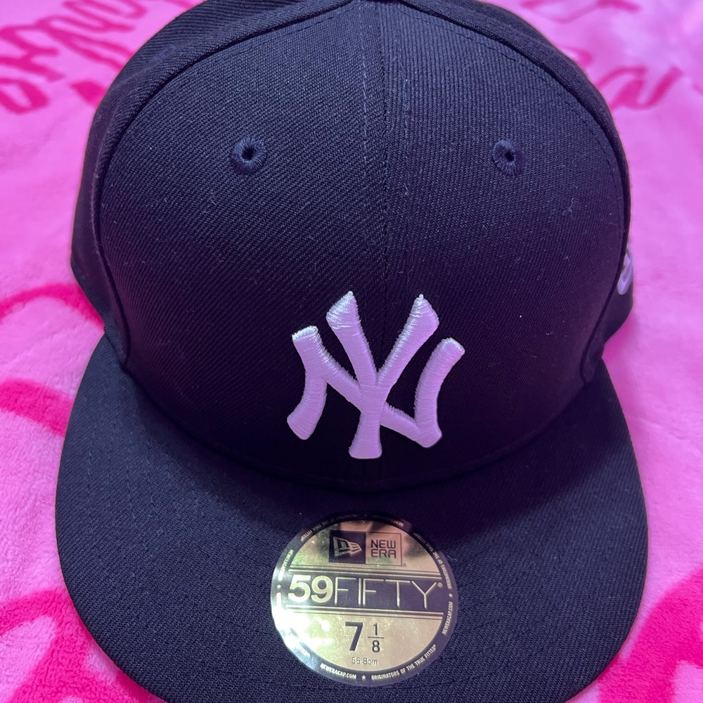 New Era Black Cap with White Logo